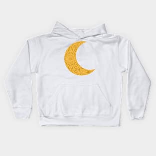 Mandala Yellow Moon Kids Hoodie